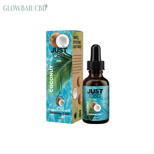 JUST CBD 3000MG COCONUT OIL TINCTURE - 30ML